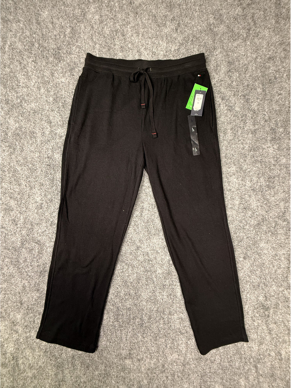 Tommy Hilfiger Men's Black Jogger Sweatpants with Drawstring